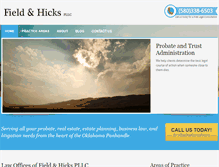 Tablet Screenshot of fieldandhicks.com